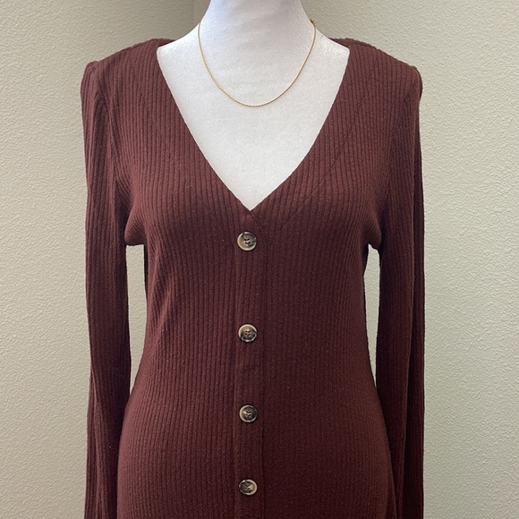 Brown Knit Dress - Picture 3 of 7